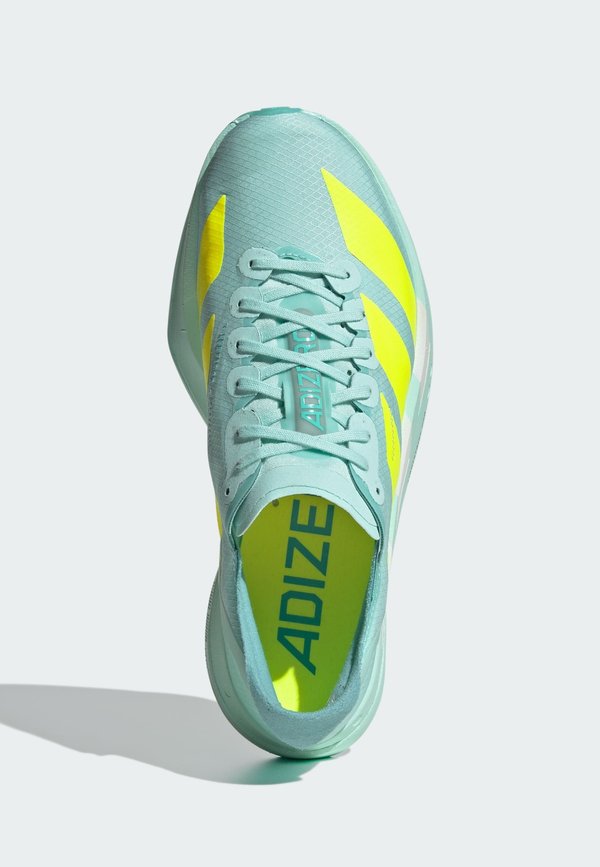 ADIZERO ADIOS PRO 4 - Road running shoes - semi flash aqua   lucid lemon   mint ton2