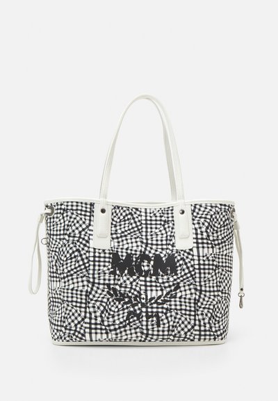 MCM REVERSIBLE LIZ SHOPPER IN VISETOS - Maisiņveida soma - white
