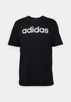 ESSENTIALS SINGLE LINEAR EMBROIDERED - Apdrukāts T-krekls - black