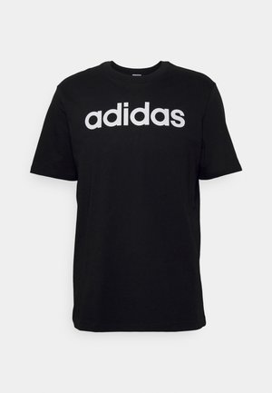 adidas Sportswear, ESSENTIALS SINGLE LINEAR EMBROIDERED - T-shirt con stampa - black