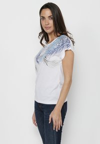 Koroshi SHORT SLEEVE  - Triko s potiskem - blanco   white