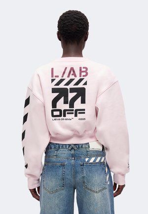 L/AB c/o Off-White, CROP CREW - Суитшърт - cradle pink