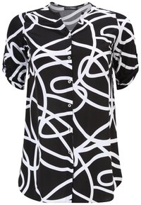 DORIS STREICH Bluse - black white