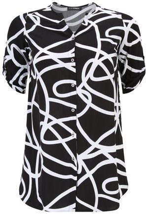 DORIS STREICH Bluse - black white