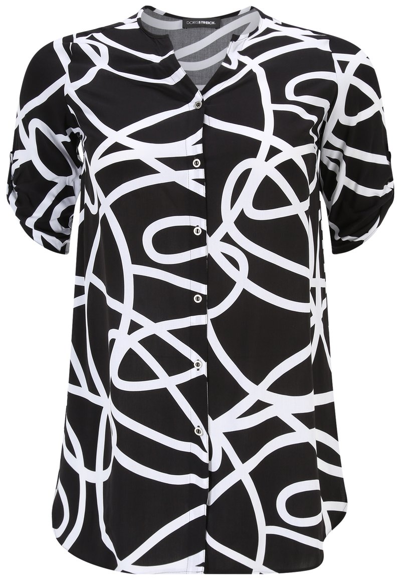 DORIS STREICH Bluse - black white