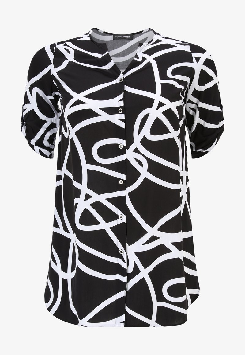 DORIS STREICH Bluse - black white