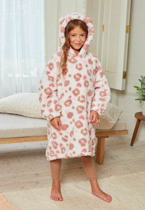 ANIMAL PRINT HOODED BLANKET . - Hanorac - neutral