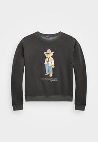 POLO BEAR FLEECE CREWNECK - Sweatshirt - pebble black