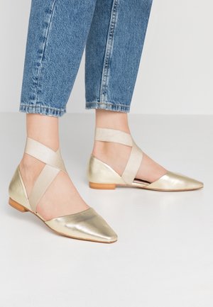 Ballerinasko m/ rem - gold-coloured