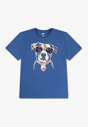 PATRIOTIC PUP TEE - T-shirt imprimé - true navy