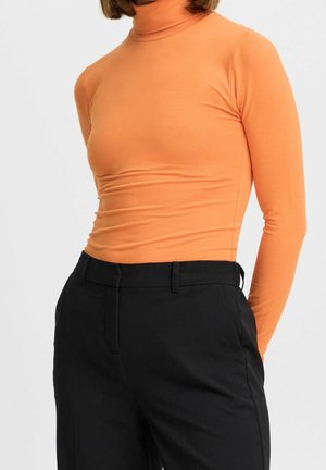 Langærmet T-shirt - orange