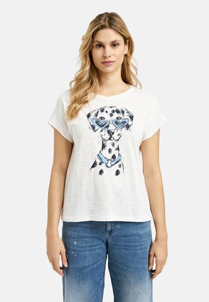 Print T-shirt - offwhite