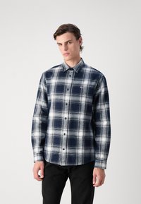 Tommy Jeans CHECK SHIRT - Camicia - dark night navy