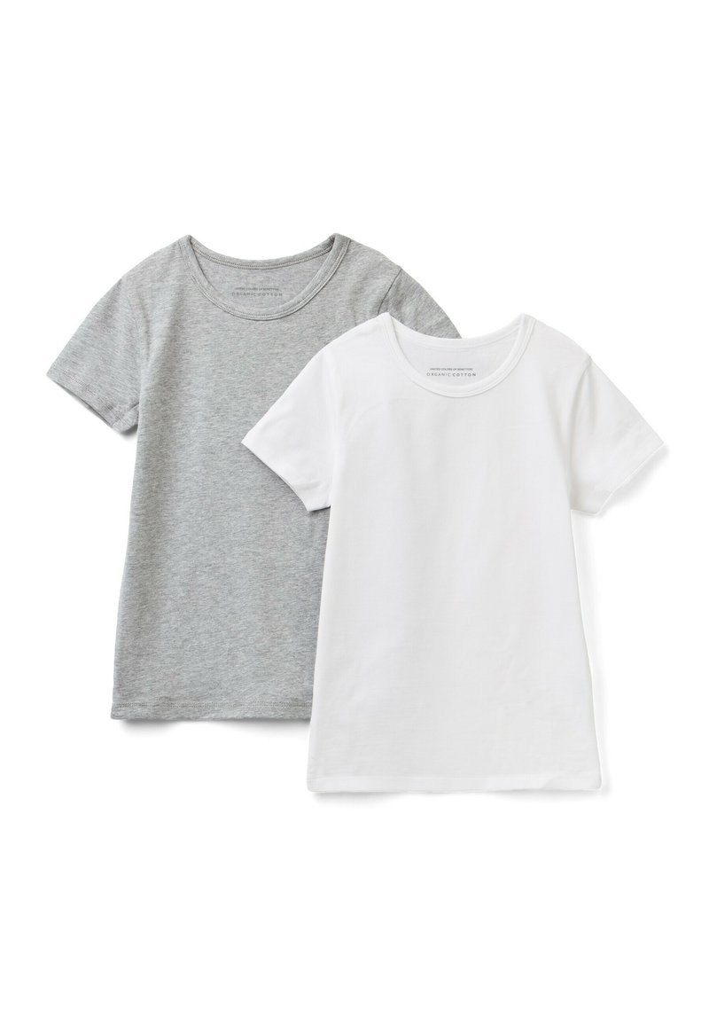 United Colors of Benetton T-shirt basic grijs United Colors of Benetton T-shirt basic grijs