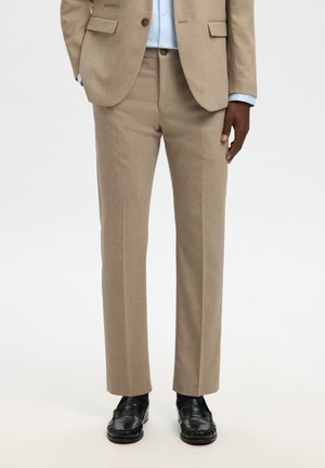 Selected, SLHSLIM NEIL - Pantalón de traje - sand