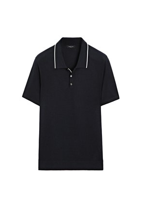 Massimo Dutti POLO NECK SHORT SLEEVE - Poloshirt - dark blue