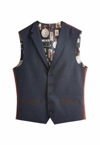 HERRINGBONE  REGULAR FIT - Öltönymellény - navy