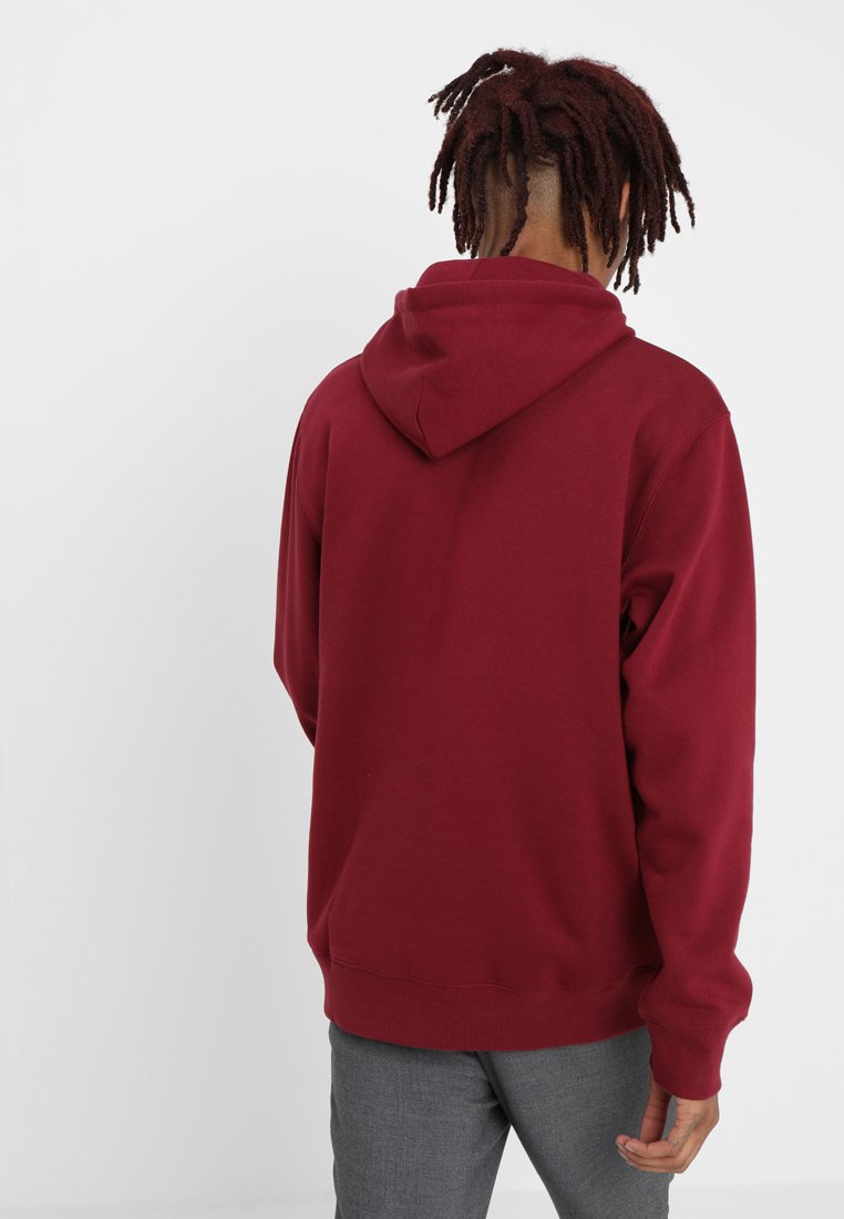 deep red hoodie
