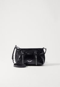 SUNNY MOOD VINTAGE PATENT - Sac bandoulière - noir
