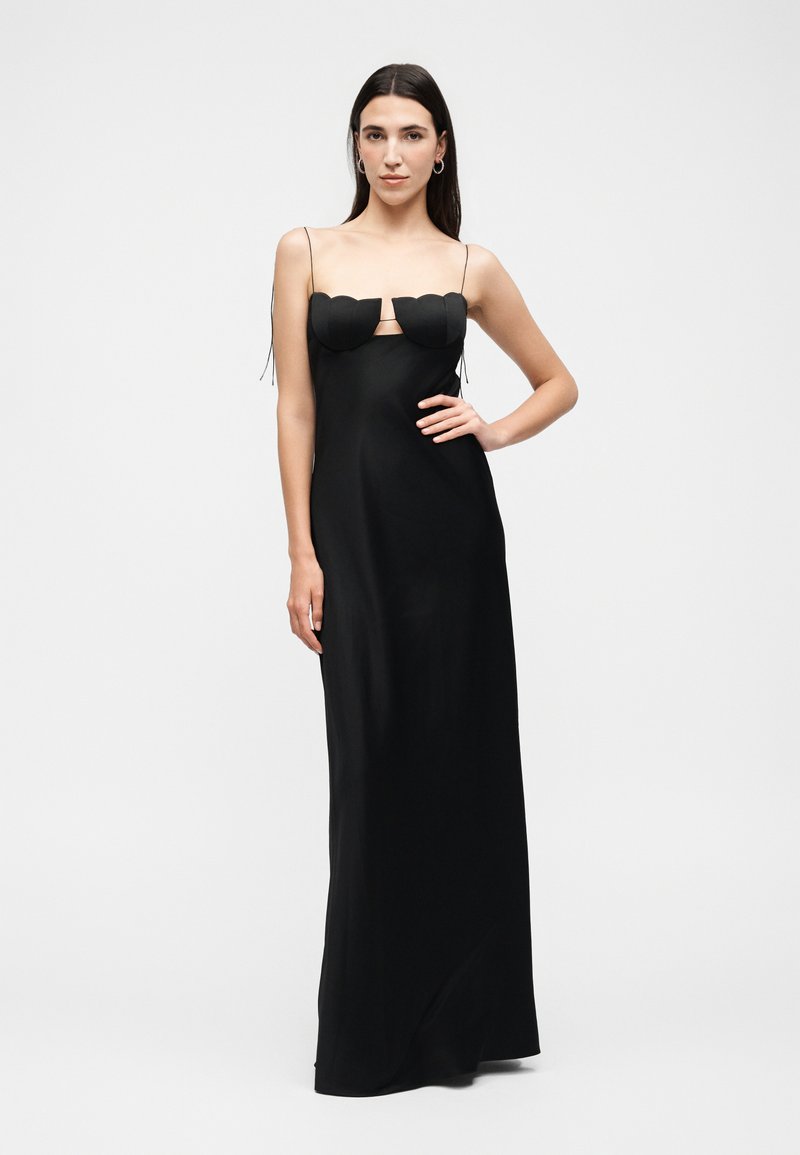 anna october tulip dress black MAXI - Maxi dress Color:Ivory/Sorbet/Nude/Ivory Flowy mini dress in Cheap Modest Wedding Dresses Joelle | Plunge Neck