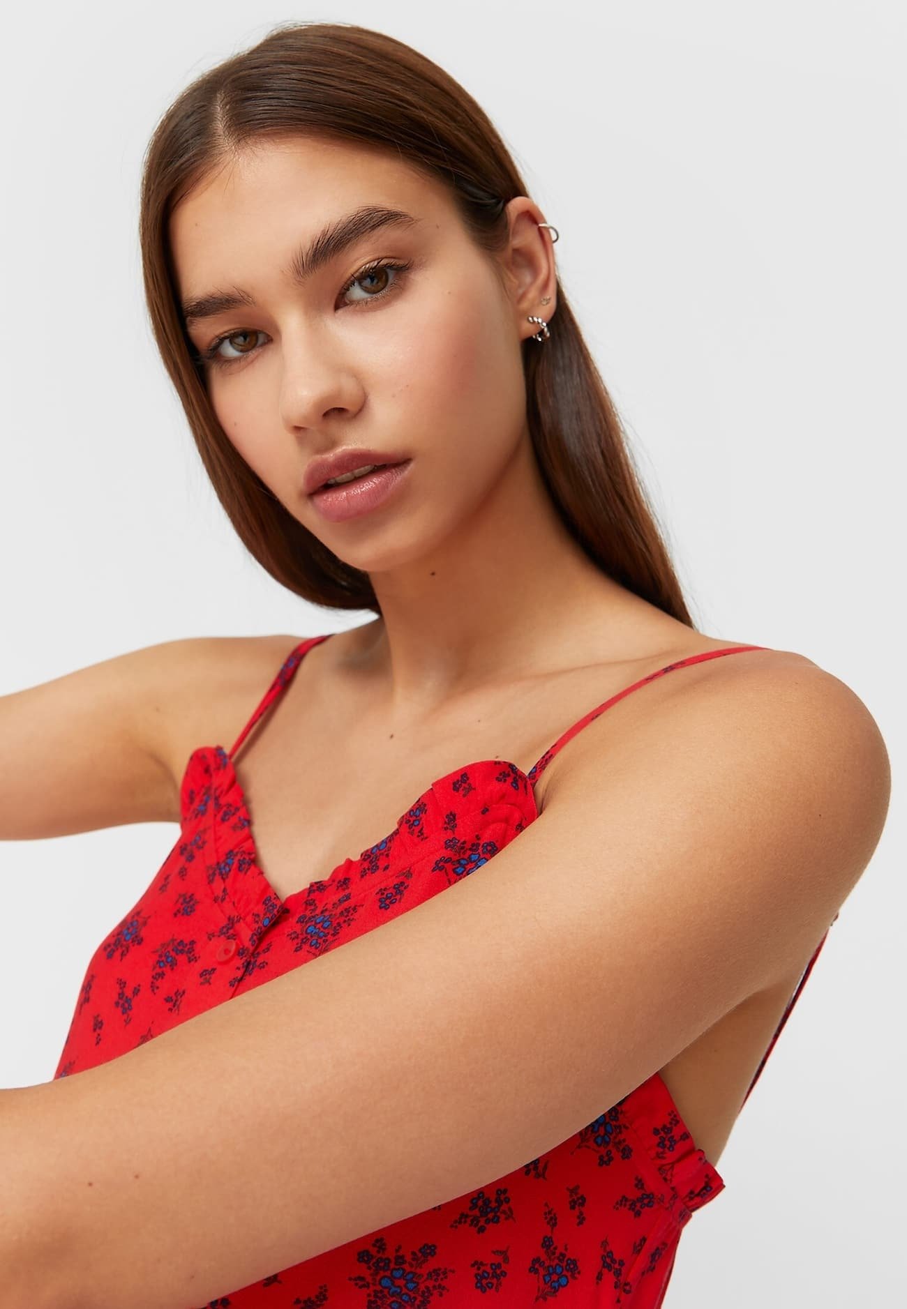 stradivarius robe rouge