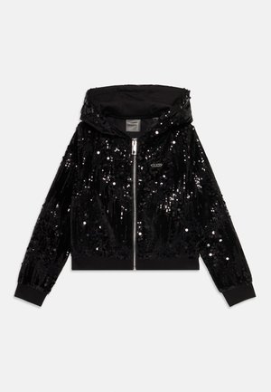 KIDS JUNIOR ACTIVE ZIP MINI ME - Felpa con zip - jet black