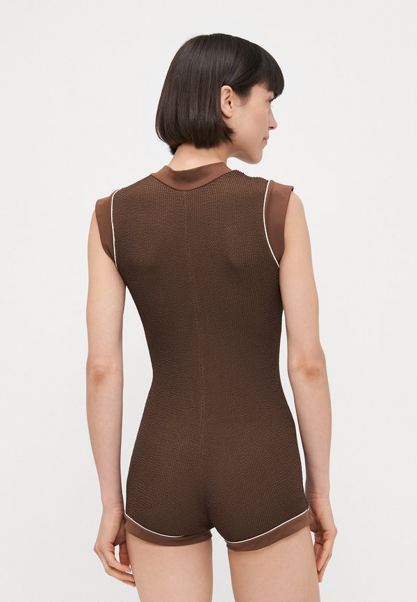 THE BUTTON UP ONESIE - Swimsuit - choc butter4