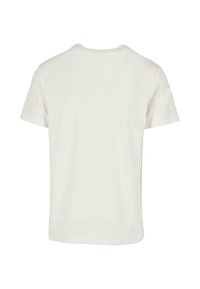Kortärmad t-shirt med rund halsringning i off-white. Tillverkad av mjuk bomull med en slät yta, utan synliga logotyper eller tryck på ryggen.