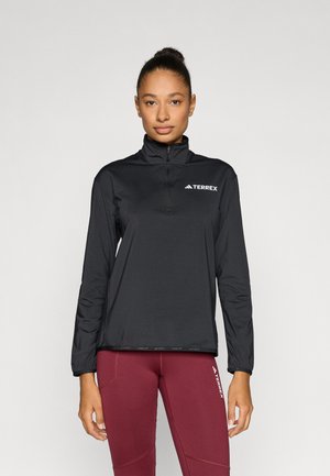 MULTI HALF ZIP TECH - Hosszú ujjú felső - black