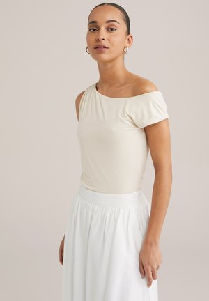 OFF SHOULDER - Top - beige