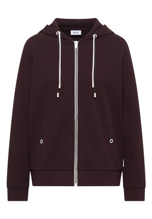 Cecil, LANGARM JACKE MIT KAPUZE UND STRUKTUR - Gilet - berry red