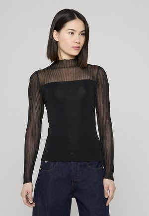 HIGHNECK - Langærmet T-shirt - black