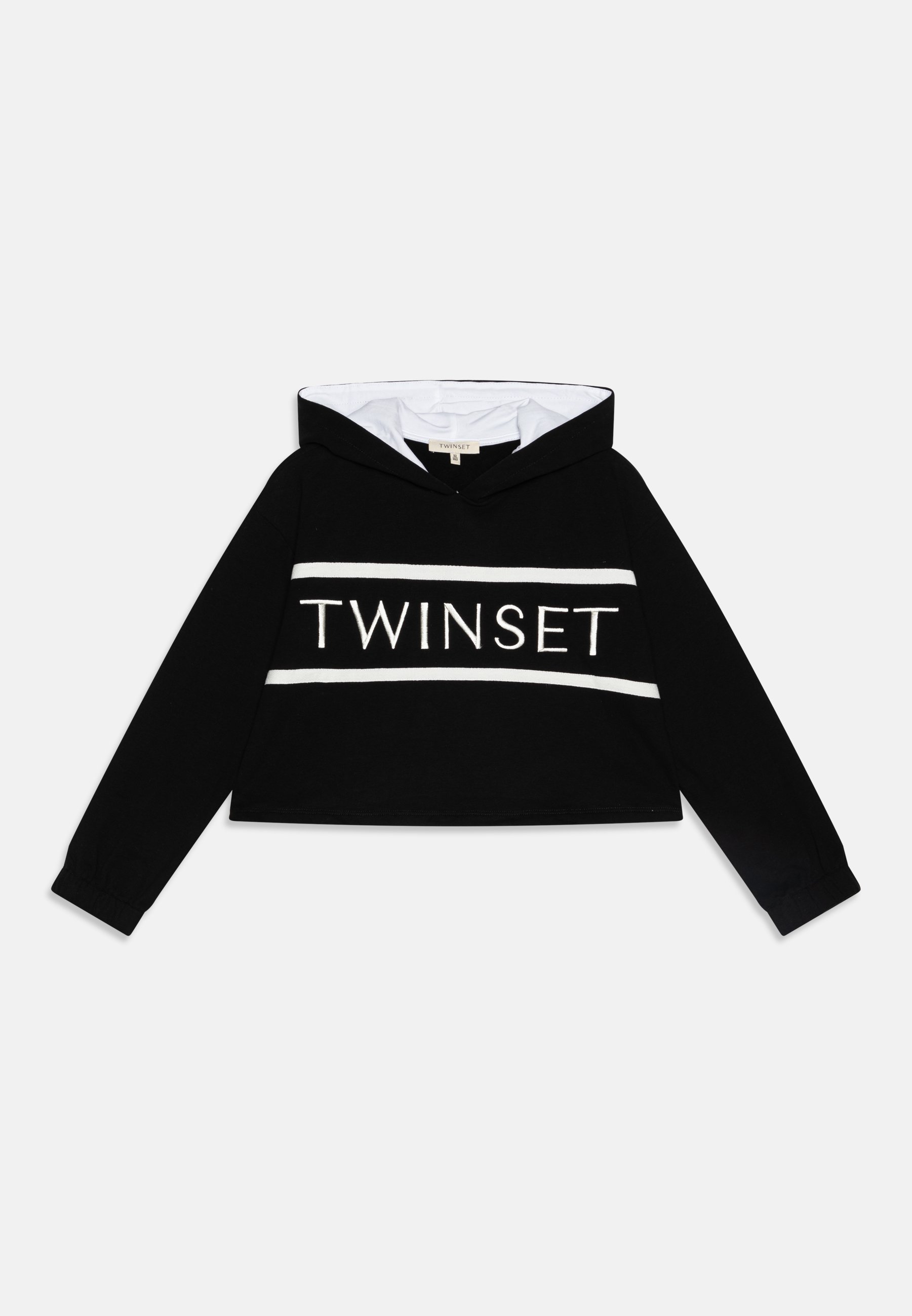 TWINSET Felpa con cappuccio nero