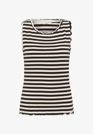 Cream, CRRIBBA STRIPE TOP - Débardeur - java snowwhite