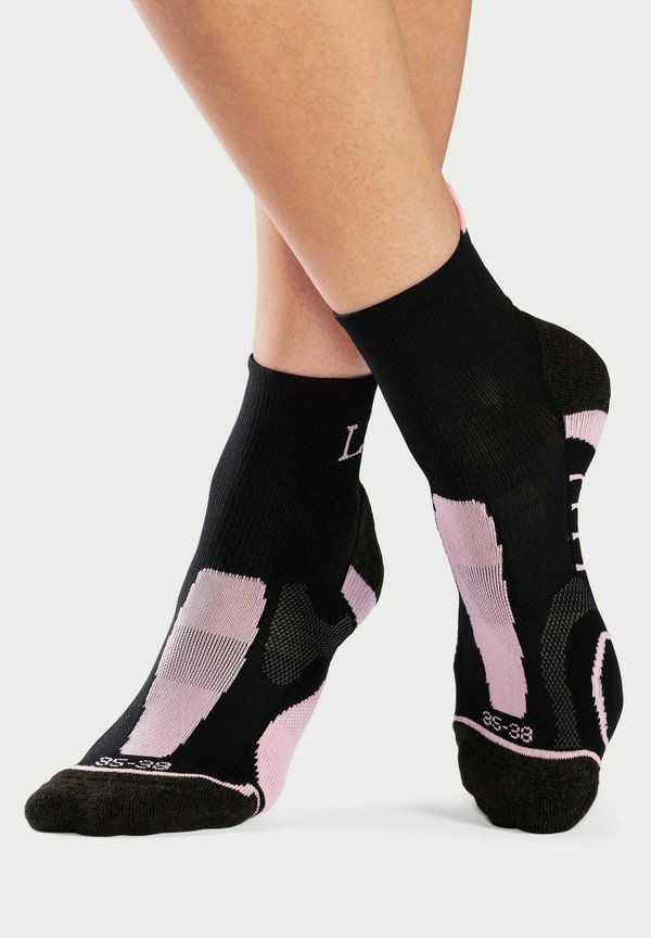 WANDER PACK 3 - Sportsocken - schwarz lila schwarz rosa schwarz grün