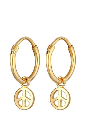 PEACE BOHO SYMBOL - Øreringe - gold-coloured