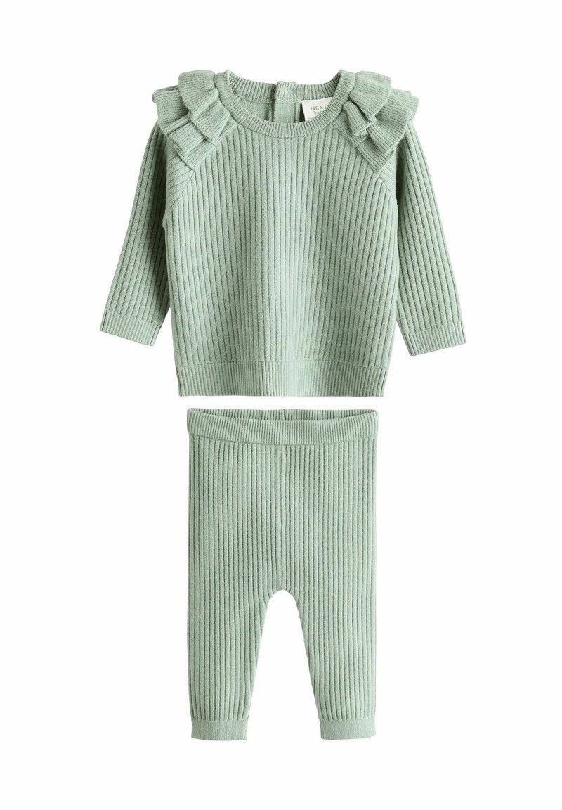 Next SET - REGULAR FIT - Striktrøje - sage green