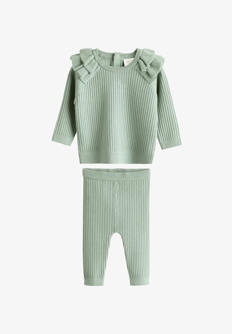 Next SET - REGULAR FIT - Striktrøje - sage green