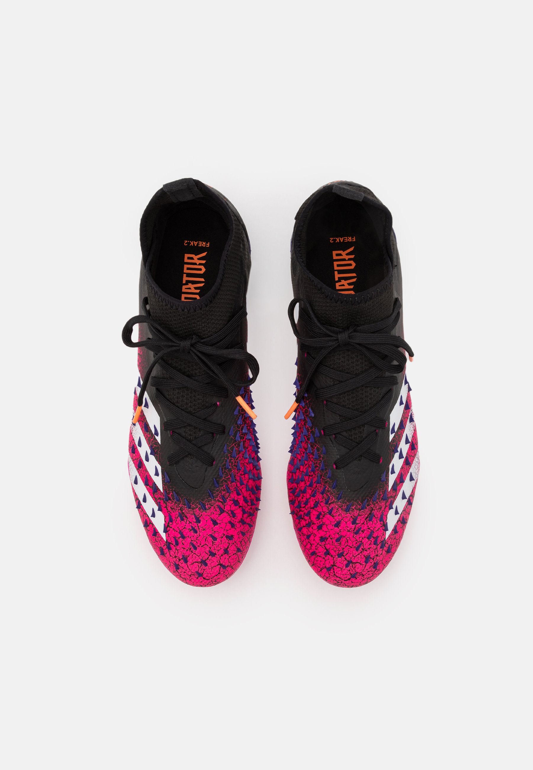 adidas Performance PREDATOR FREAK .2 FG - Scarpe da calcetto con tacchetti  - core black/footwear white/shock pink/nero - Zalando