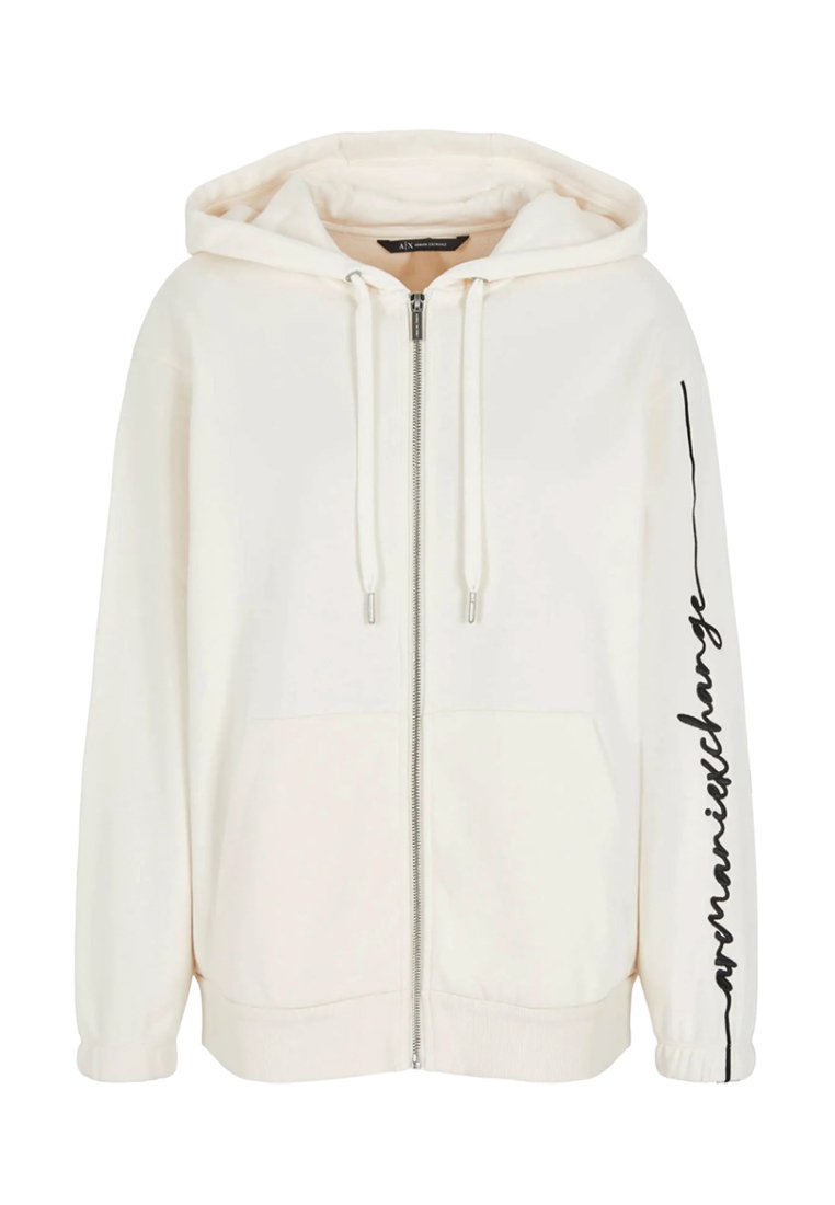 Armani Exchange Sweater met rits crème Armani Exchange Sweater met rits crème