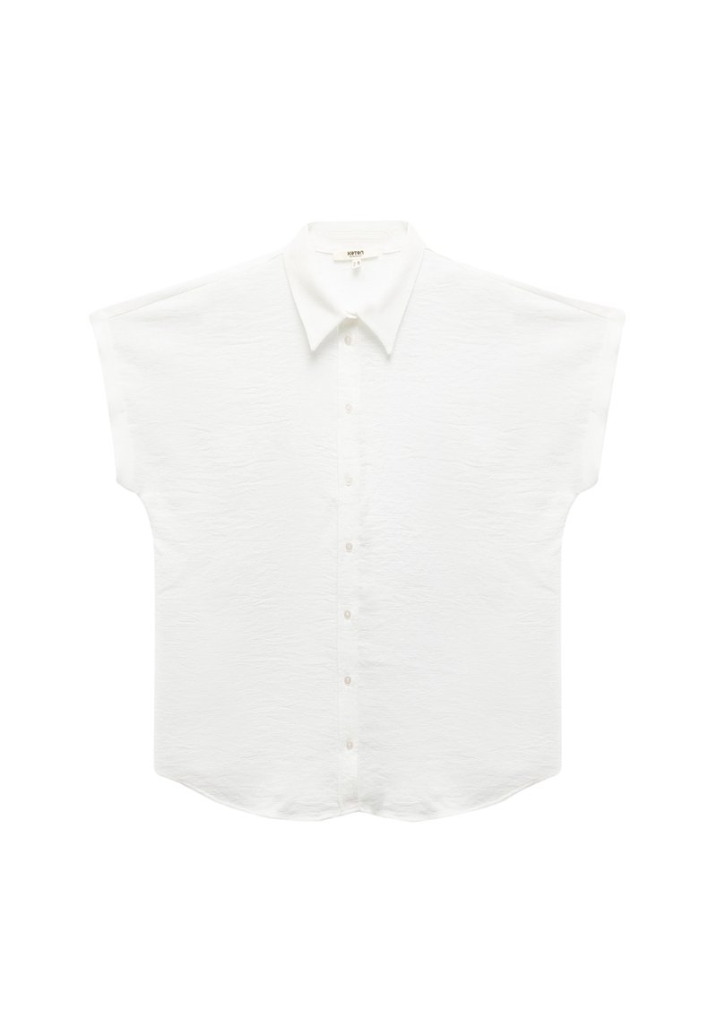 Koton SHORT SLEEVE  - Camicia - off white