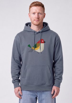 watapparel, VOGEL UNISEX - Hoodie - blue grey