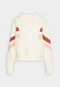 Sweatshirt - white/brown/pink