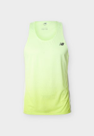 New Balance, VIZ-TECH RUN SINGLET - Μπλούζα - afterglow/black