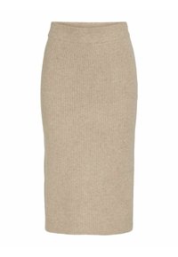 VIKACHEL - Pieštukinis sijonas - natural melange