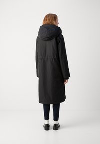 Marc O'Polo PADDED WITH HOOD DRAWSTRING AT WAIST - Parka - black
