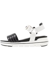 LOVE OUR PLANET by MARCO TOZZI Plateausandalette - black/white