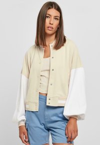 Urban Classics - 2 TONE COLLEGE  - Bomber bunda - softseagrass white Miniatura obrázku 1