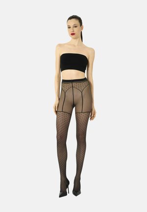 Wolford, DOTTED GARTER BELT TIGHTS - Collant - black black