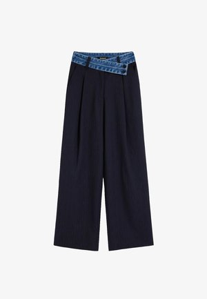 Desigual, LONG WOVEN TROUSERS - Püksid - blue